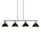 Hello Honey® Robert Stevenson Lighting Walsh Metal 4-Light Linear Chandelier with Shades